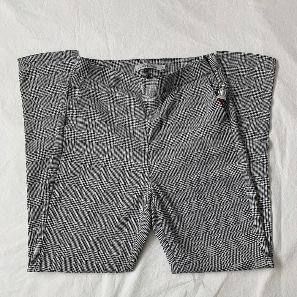 Lucy Wang Grey Plaid Pants